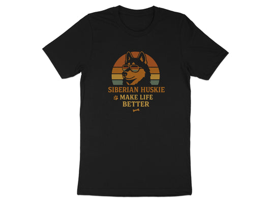 Siberian Huskie Make Life Better T-Shirt Product