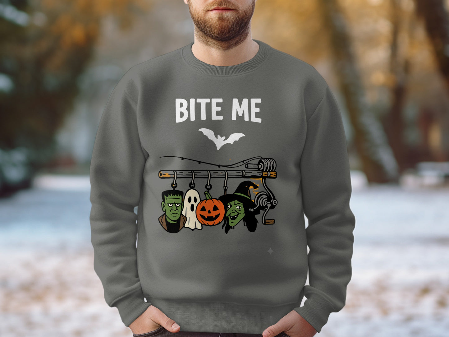 Bite Me Halloween Characters Sweatshirt product