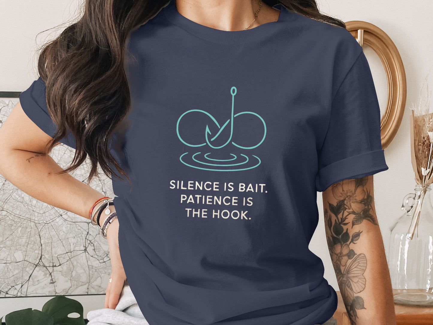 Patience is the Hook Inspiring Quote T-Shirt product