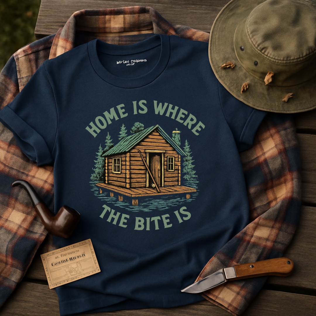 Home is where the bite is graphic shirt product