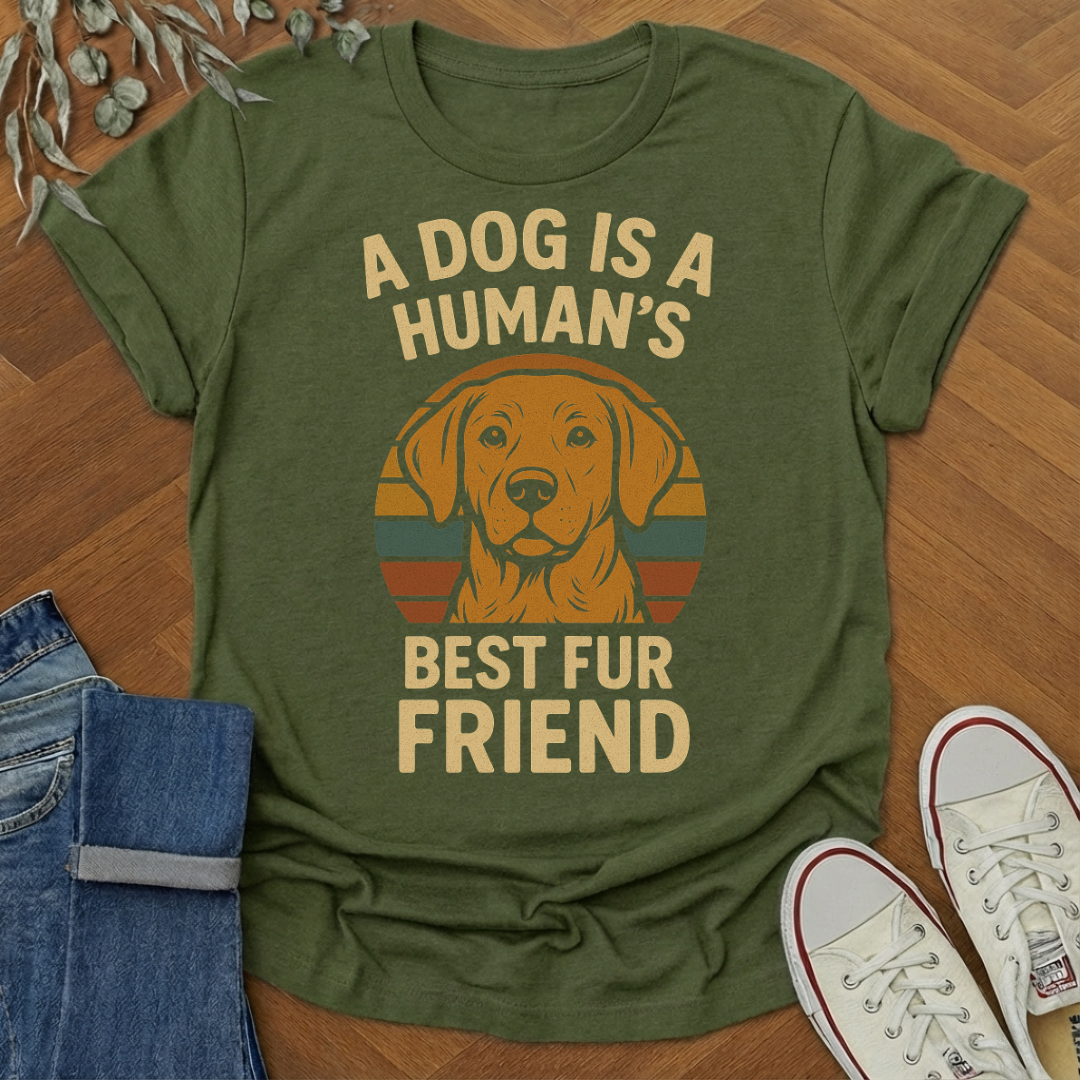 A Dog Is a Human's Best Fur Friend T-Shirt