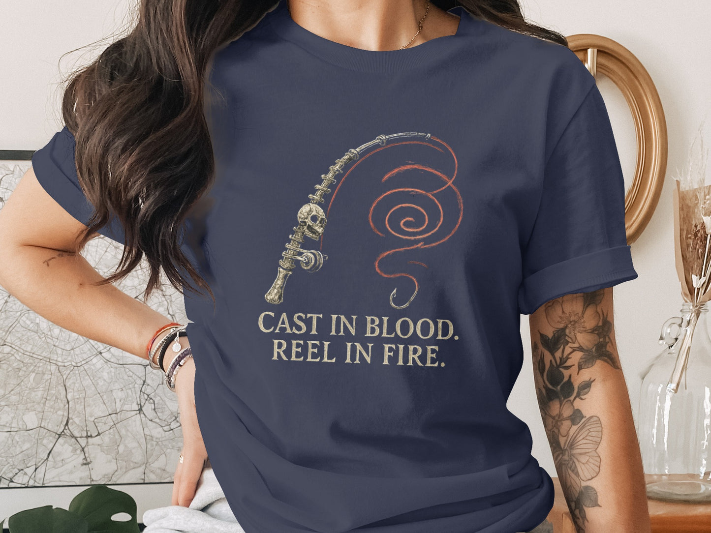 Cast in Blood Reel in Fire Graphic T-shirt product type
