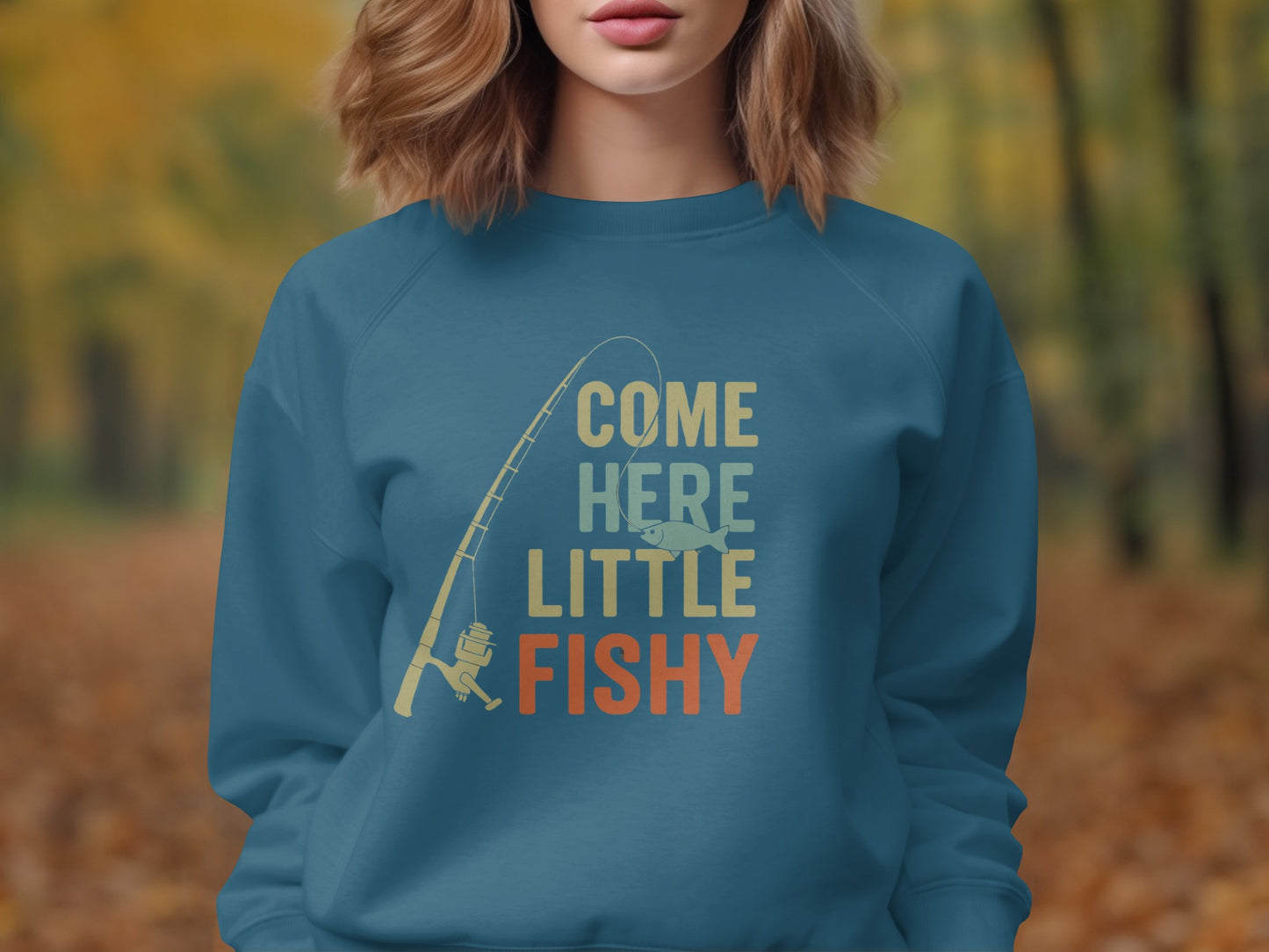 Come Here Little Fishy Graphic Sweatshirt product