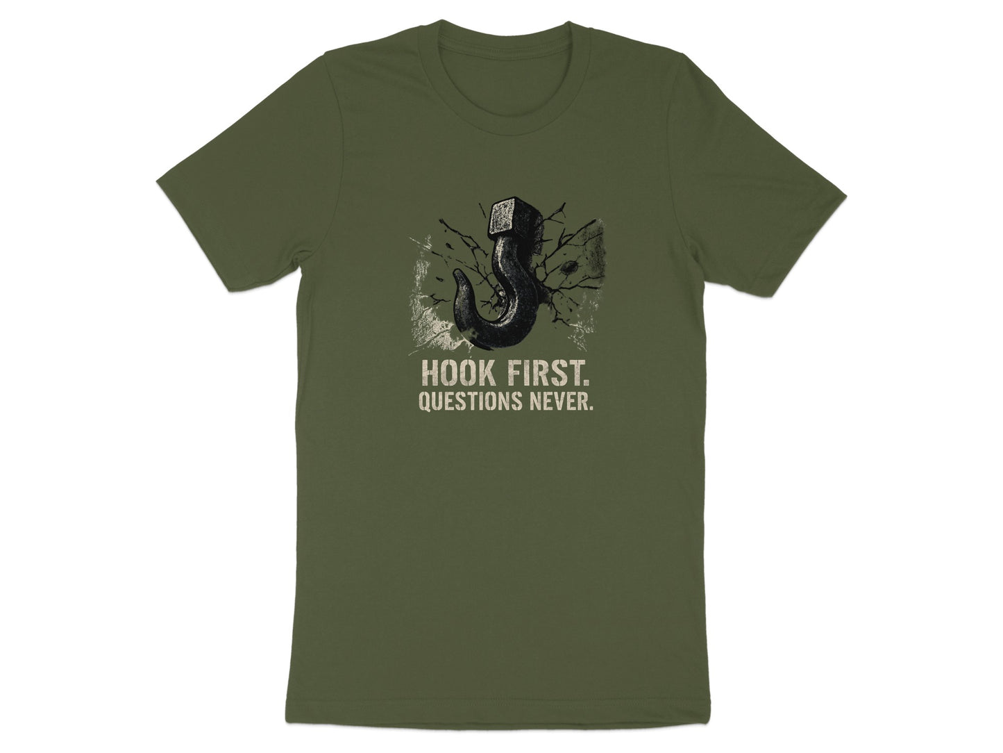 Hook First Questions Never T-Shirt product type
