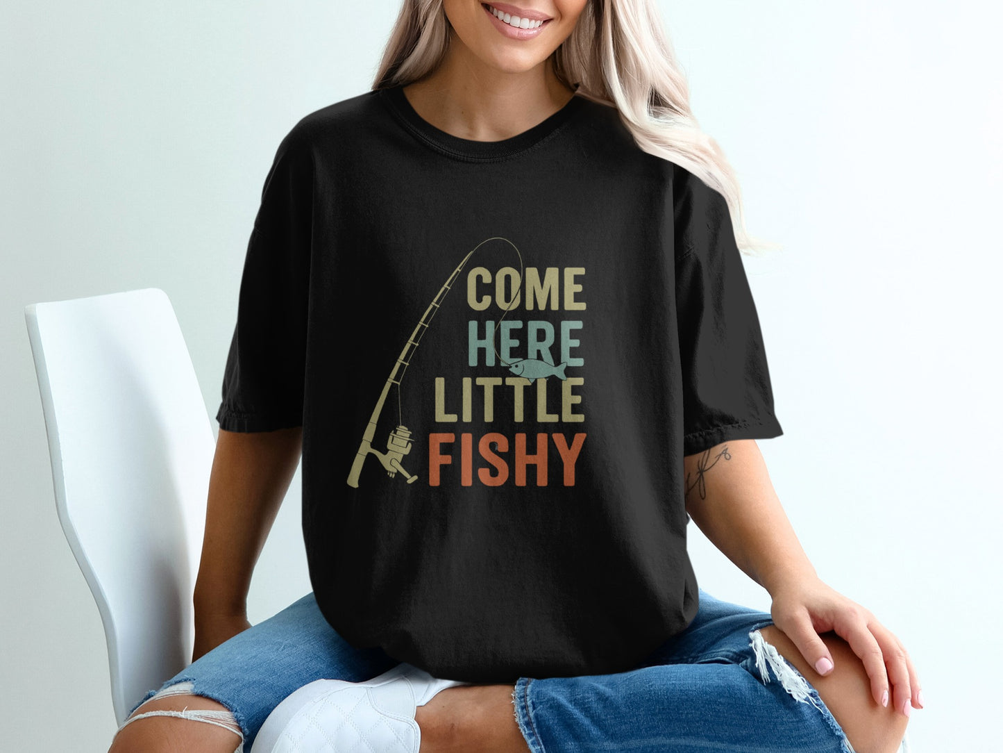 Come Here Little Fishy Graphic T-Shirt product type