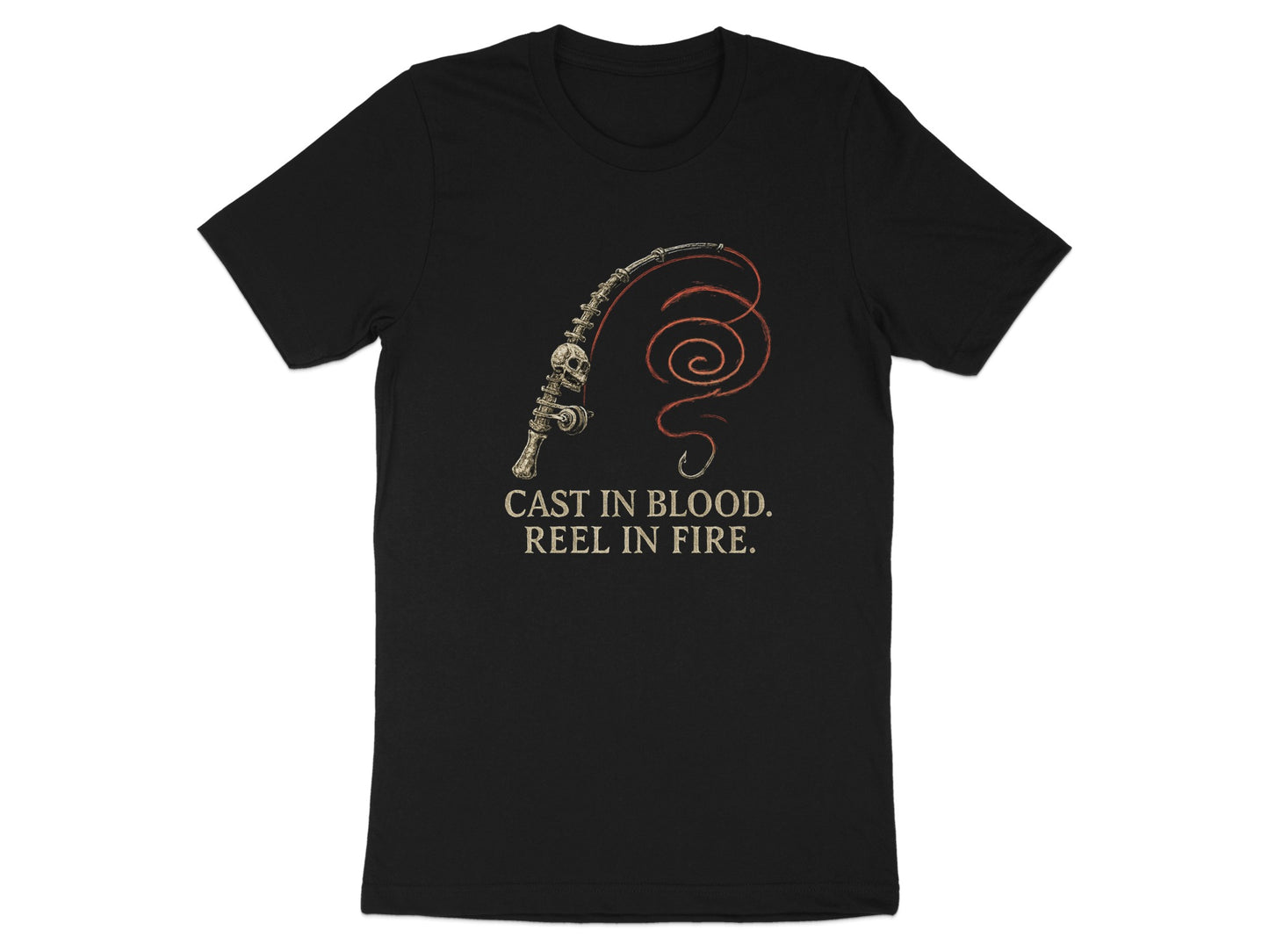 Cast In Blood Reel In Fire Design T-shirt product type