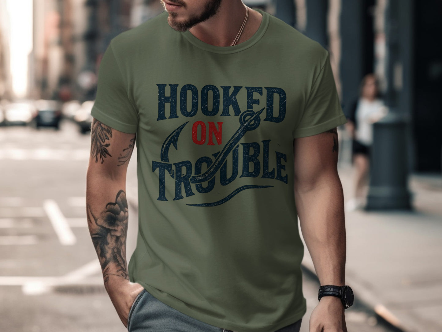 Hooked on Trouble Graphic T-Shirt product