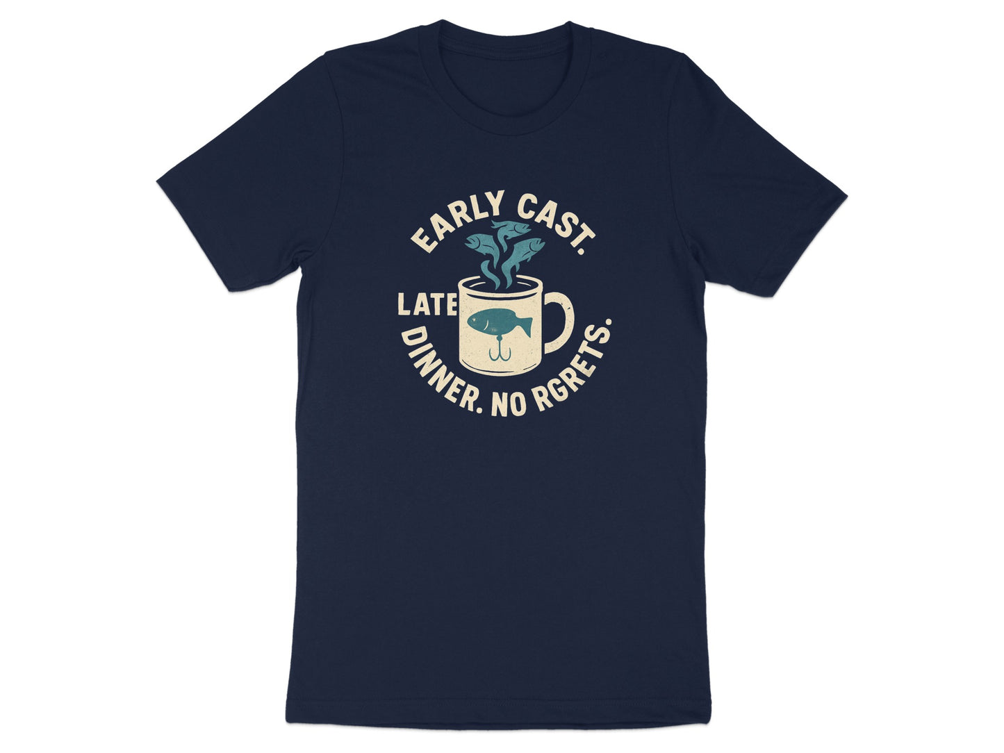 Early Cast Late Dinner No Regrets graphic shirt product