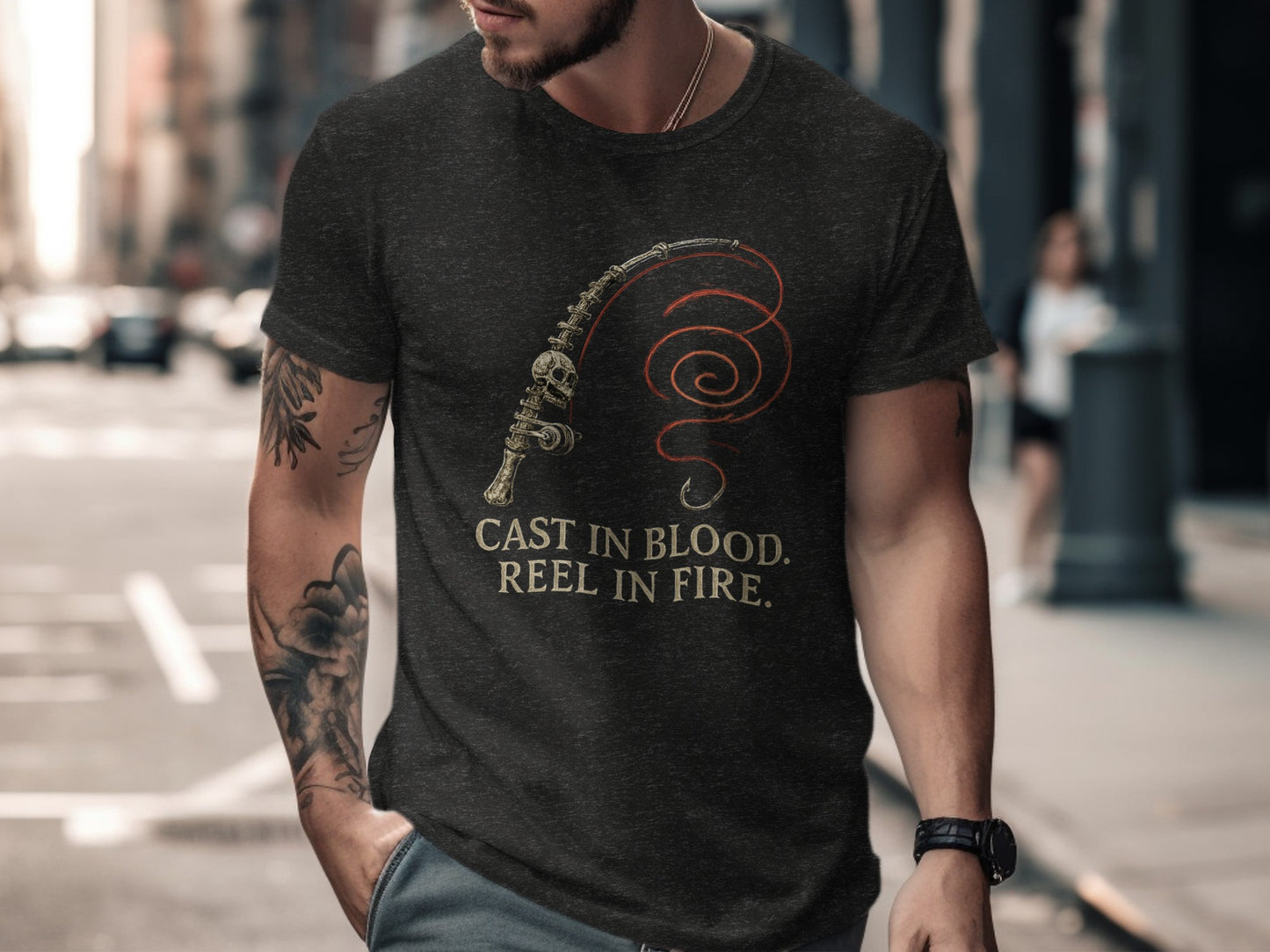 Cast In Blood Reel In Fire Graphic T-Shirt product
