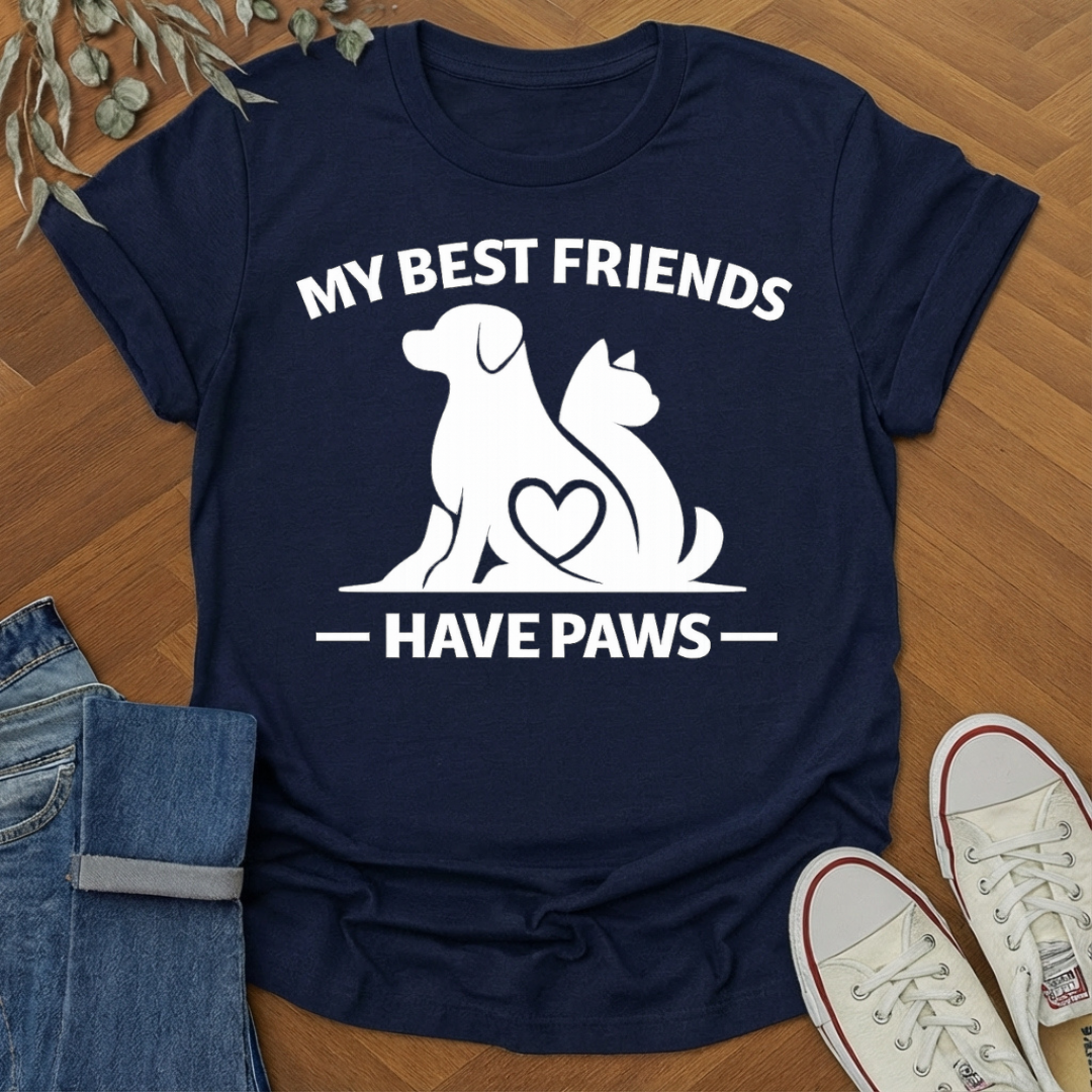 My Best Friends Have Paws Shirt for Animal Lovers