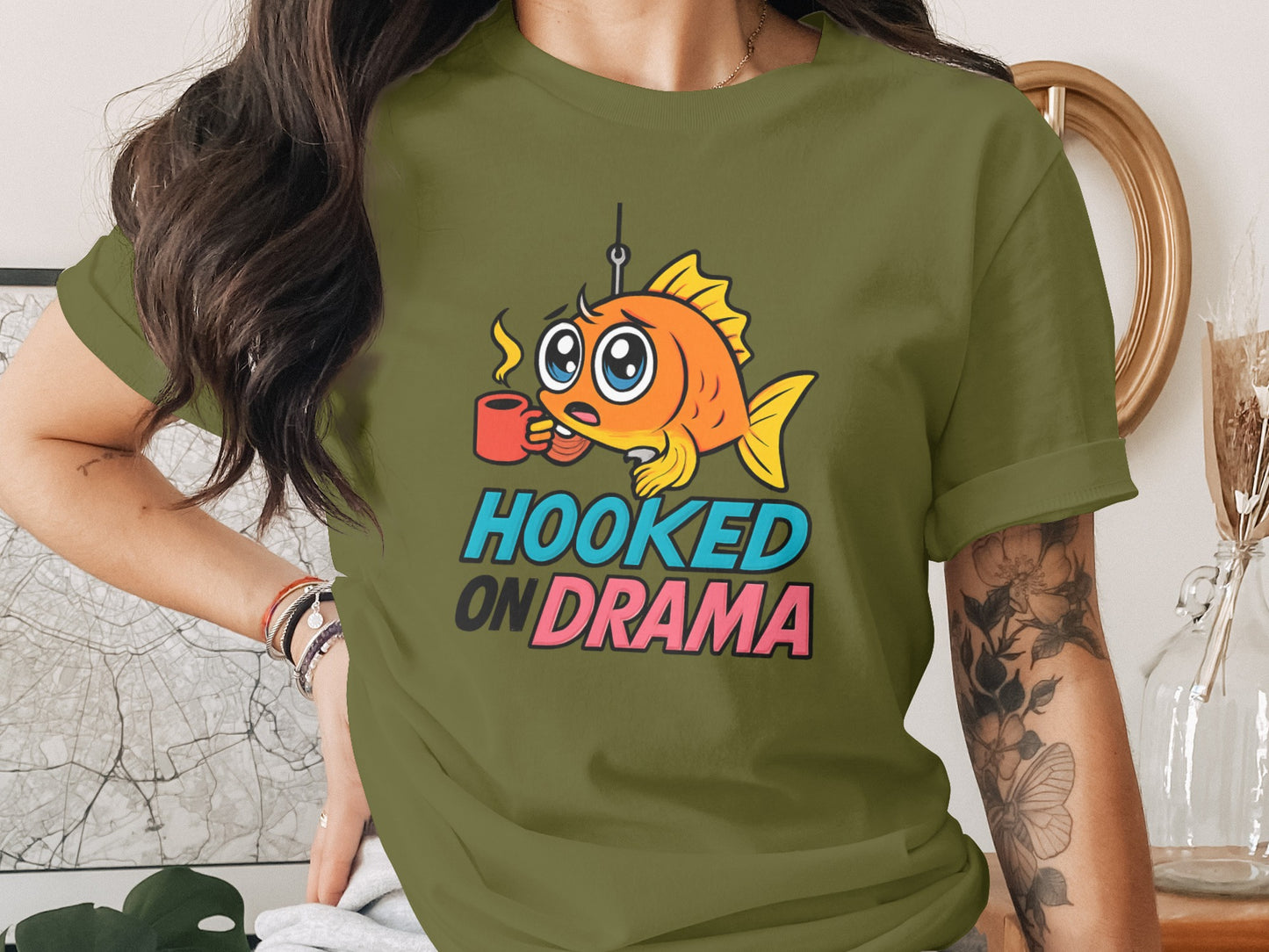 Hooked On Drama Graphic T-Shirt product