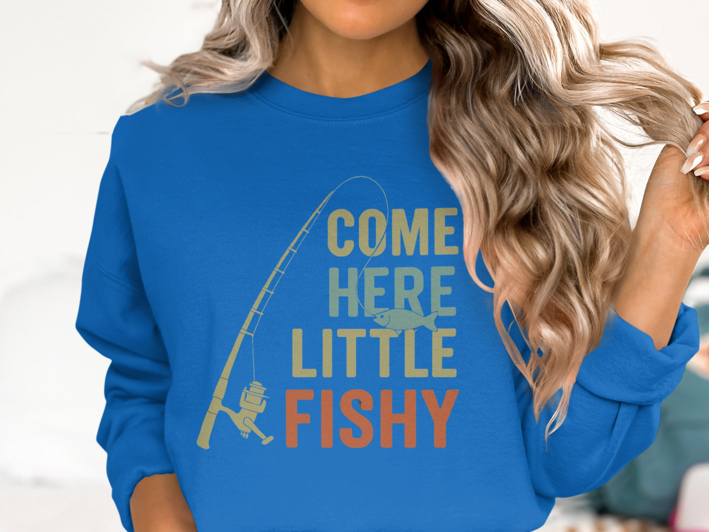 Come Here Little Fishy Graphic Sweatshirt product