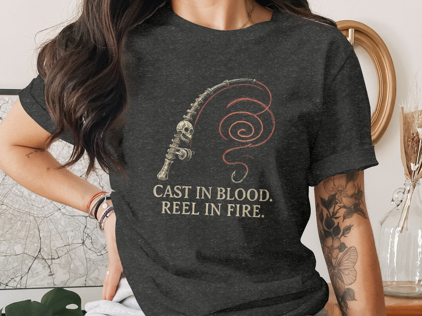 Cast In Blood Reel In Fire Graphic T-Shirt product