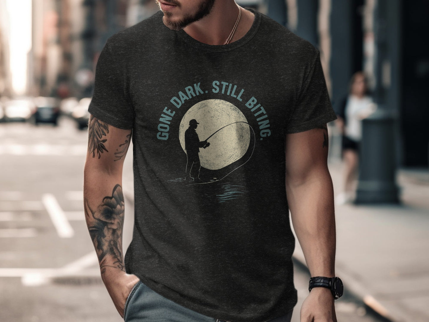 Gone Dark Still Biting Graphic Print T-shirt product type