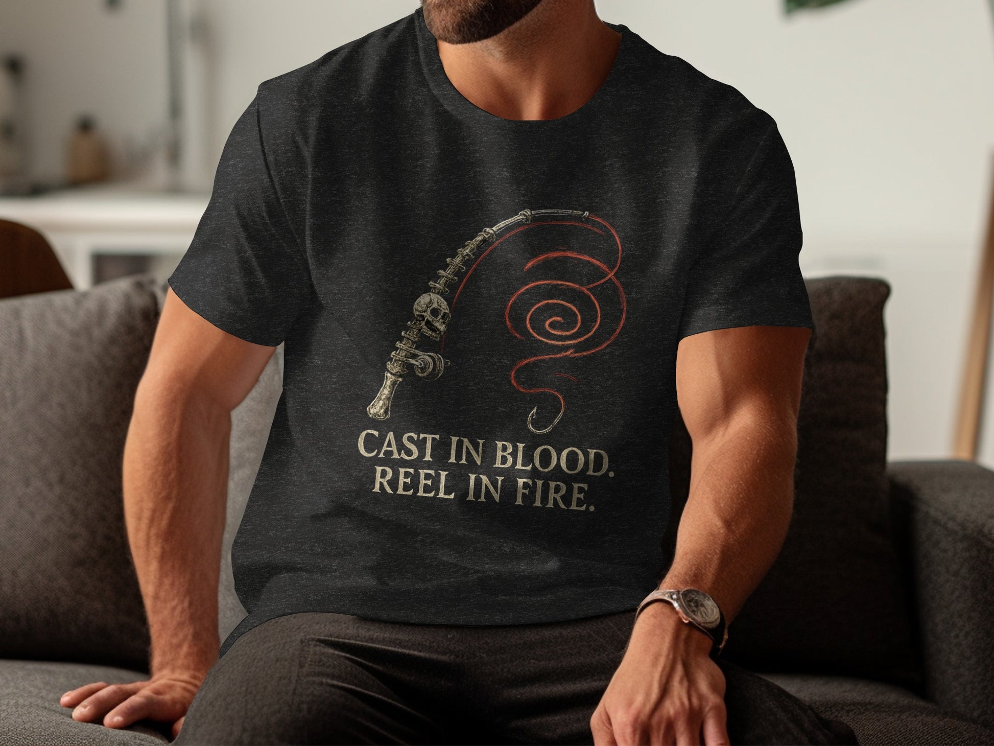 Cast in Blood Reel in Fire Graphic Tee product