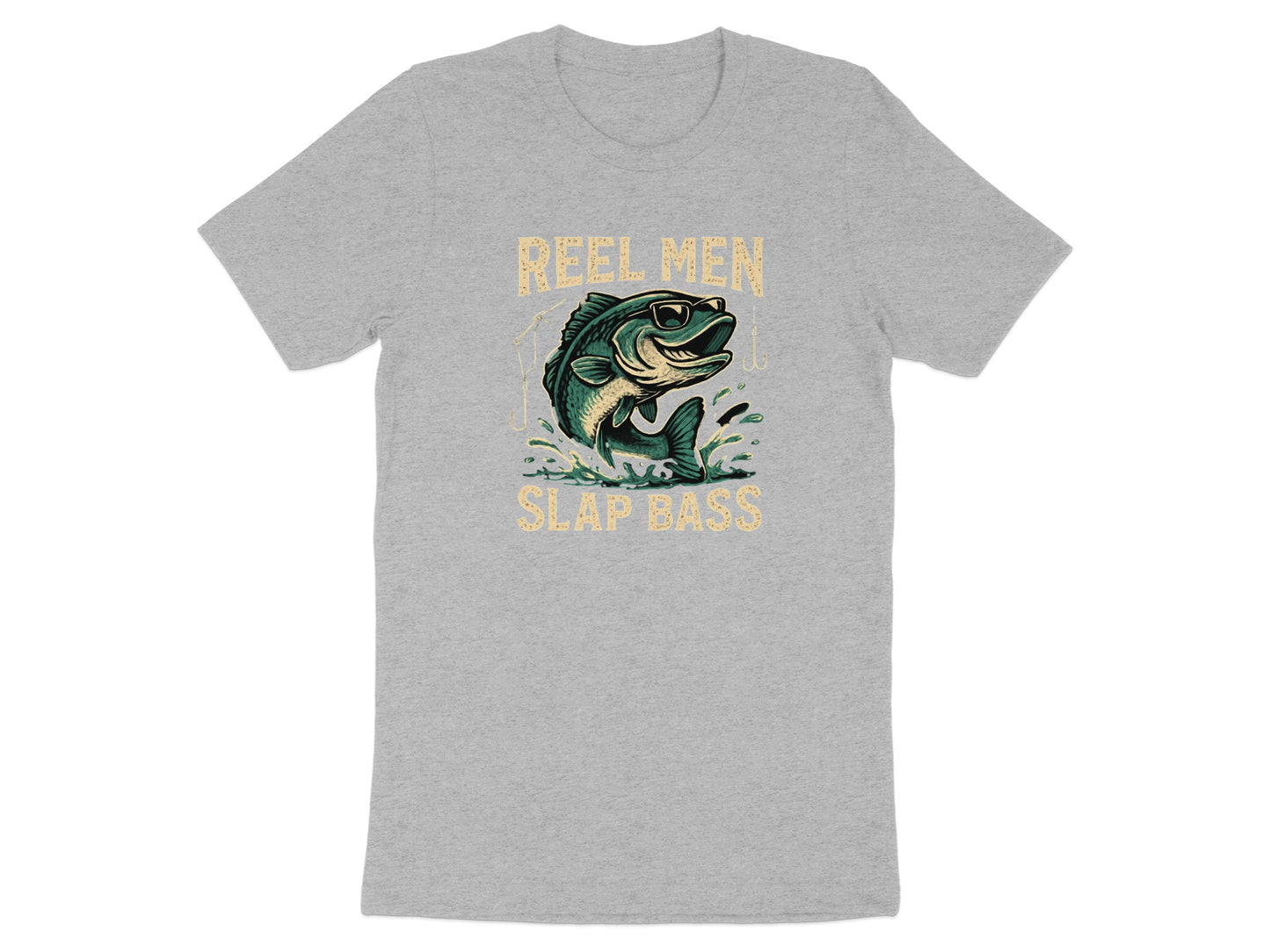 Reel Men Slap Bass Graphic Tee Shirt product