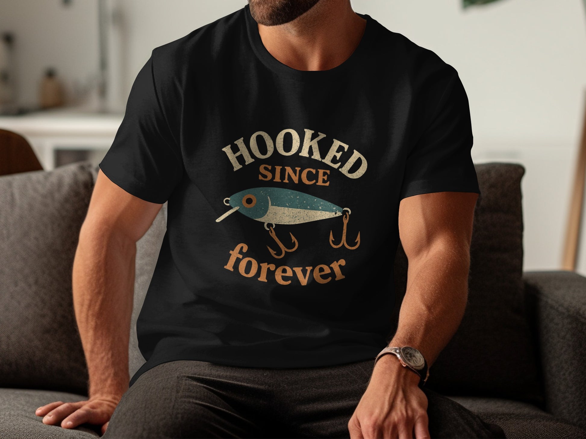 Hooked Since Forever Graphic Print Tshirt product