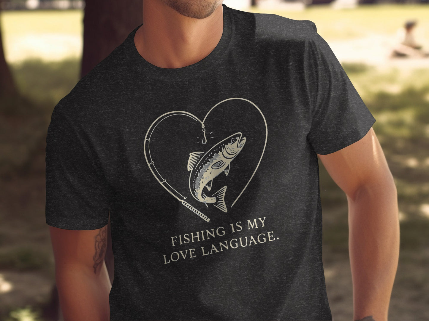 Fishing Is My Love Language Statement Shirt product type