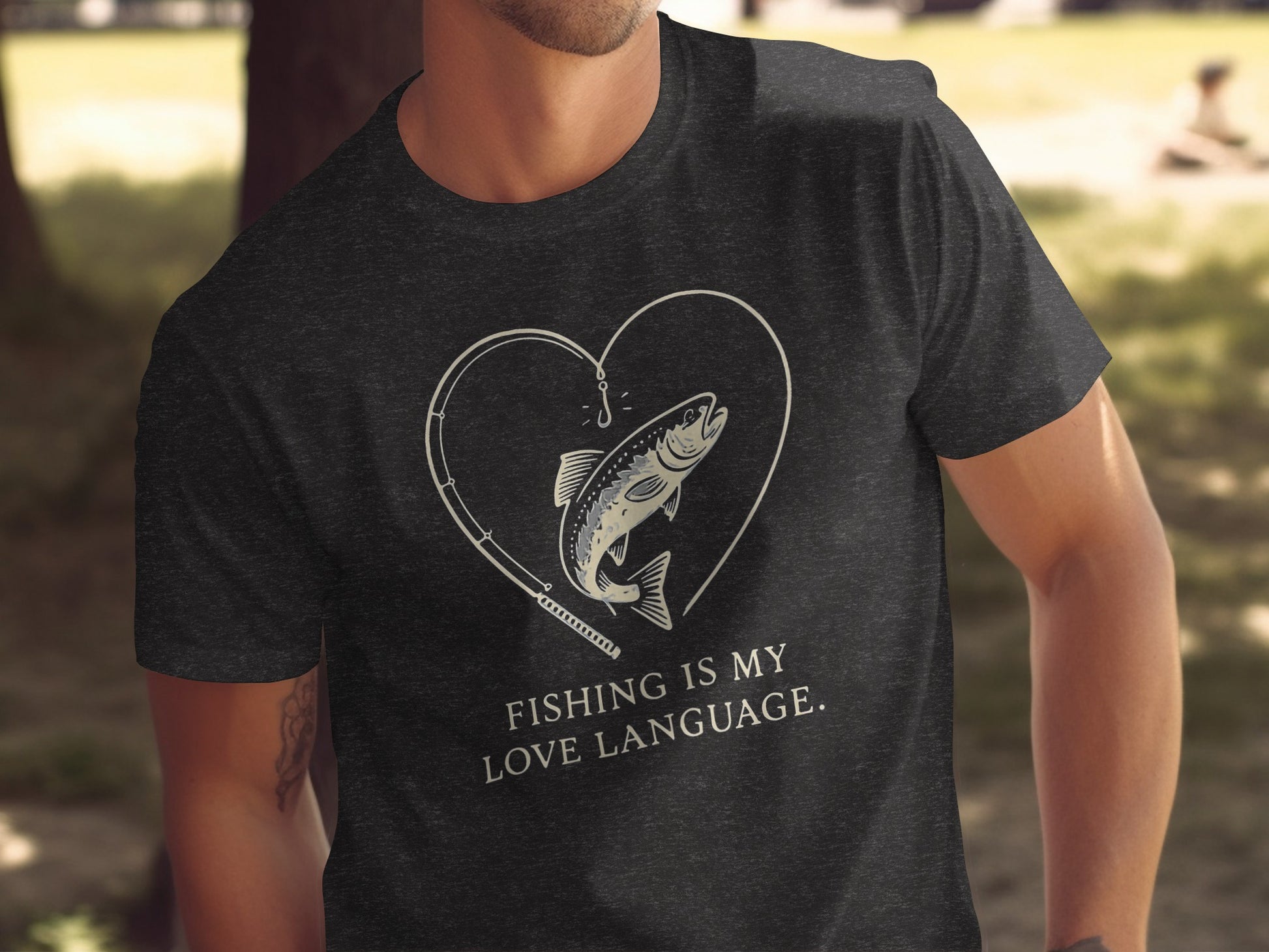 Fishing Is My Love Language Statement Shirt product type
