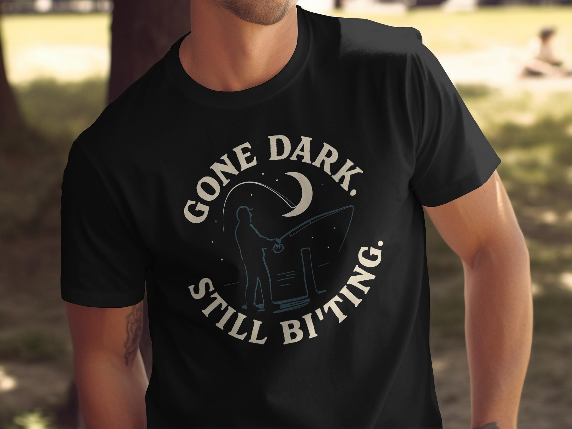 Gone Dark Still Biting Graphic Printed T-shirt product