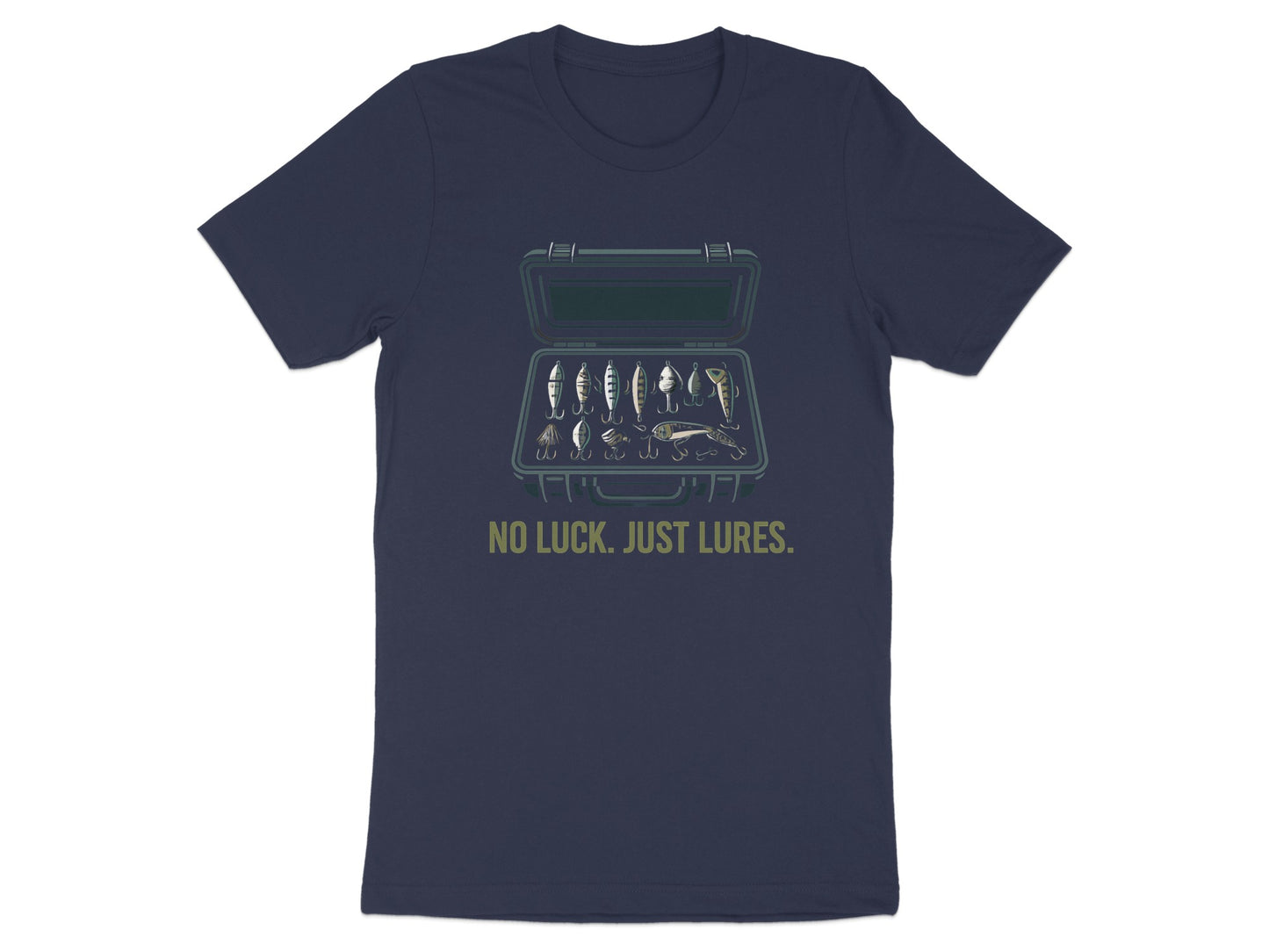 No Luck Just Lures Fishing T-shirt Novelty product type