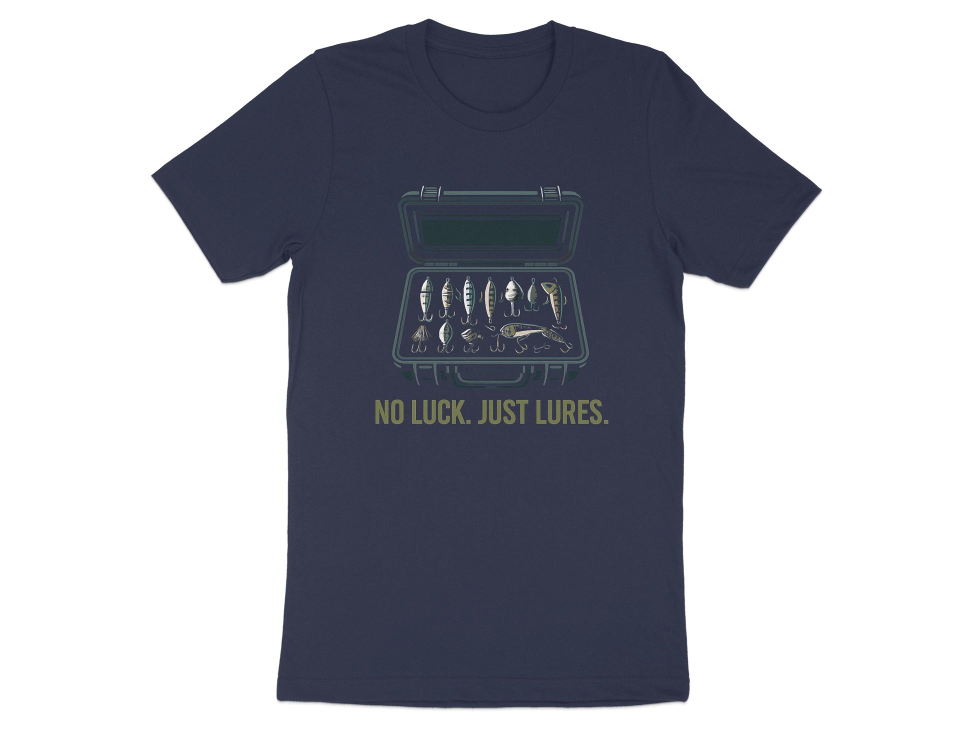 No Luck Just Lures Fishing T-shirt Novelty product type