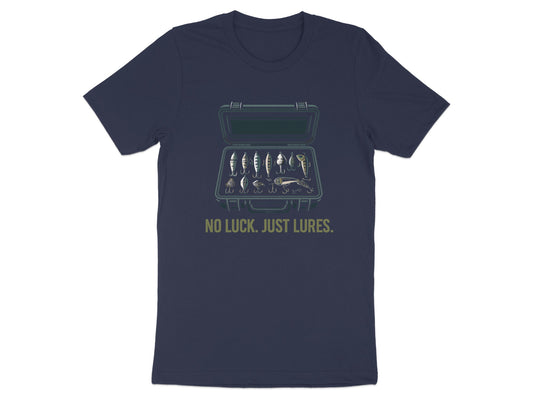 No Luck Just Lures Fishing T-shirt Novelty product type