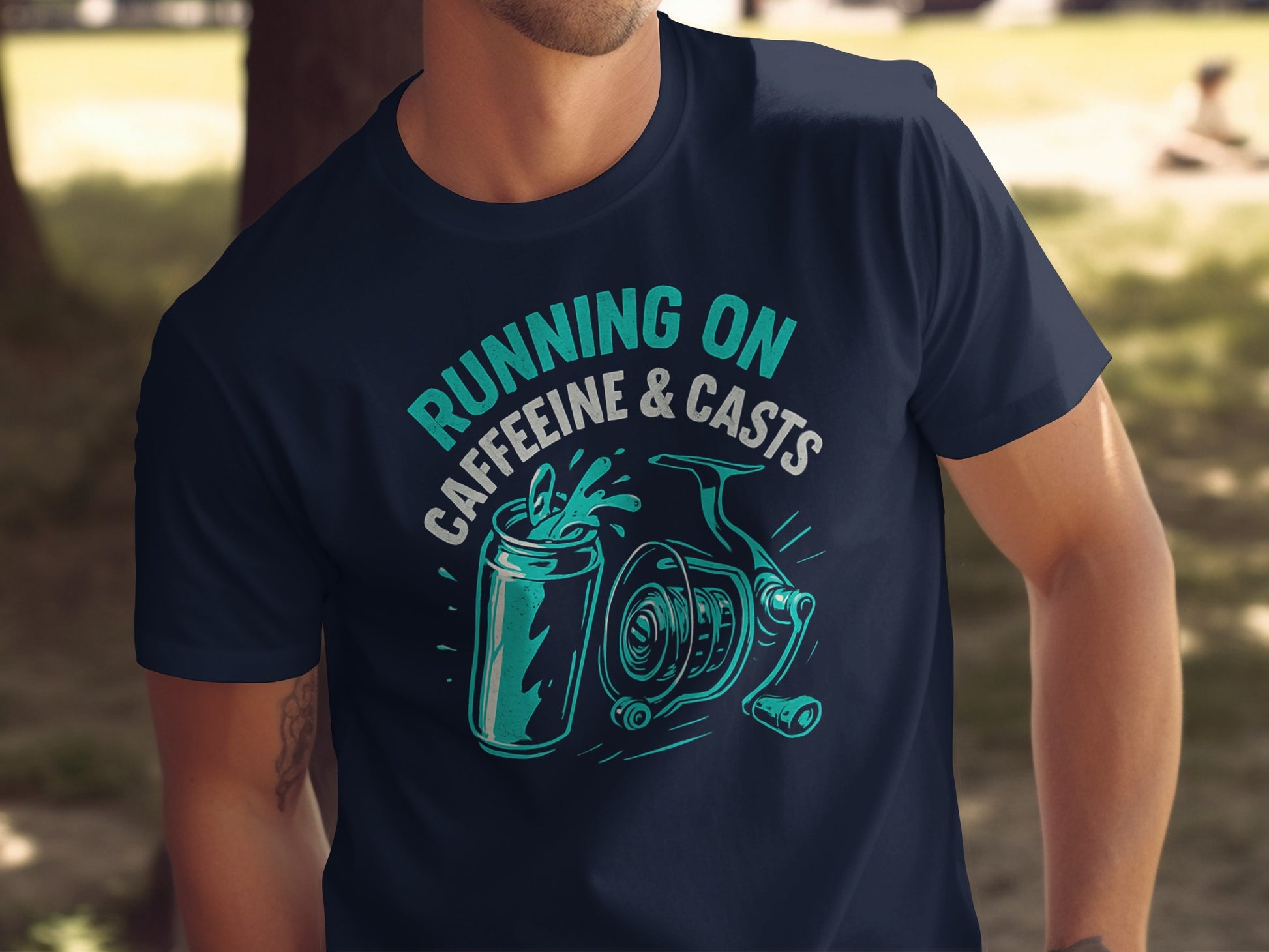 Running on Caffeine and Casts T shirt product