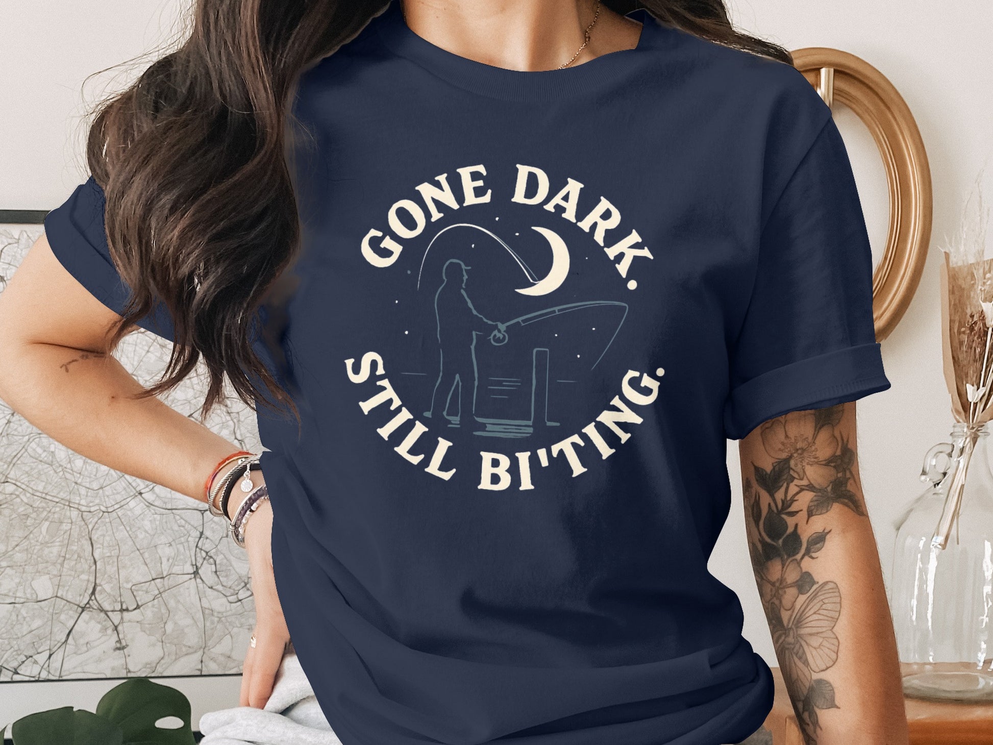 Gone Dark Still Biting graphic shirt product