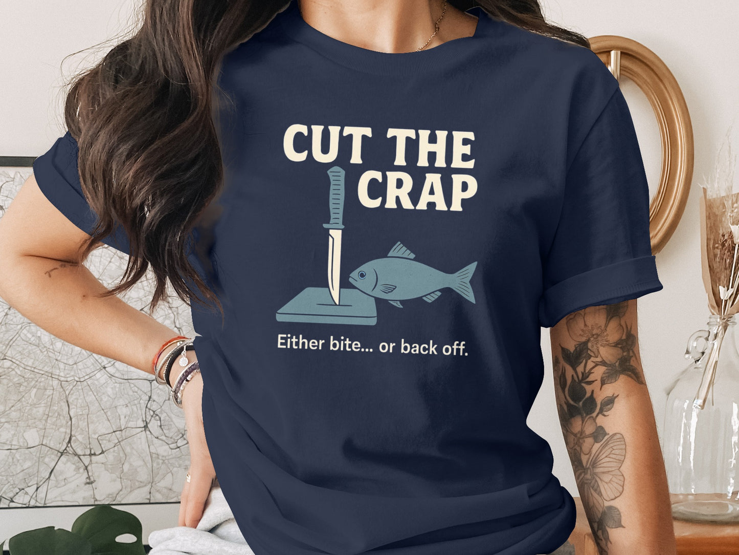 Cut The Crap Funny Graphic Tee product type