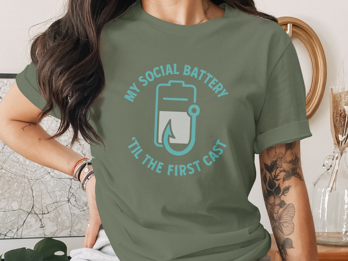My Social Battery Till The First Cast T-shirt product