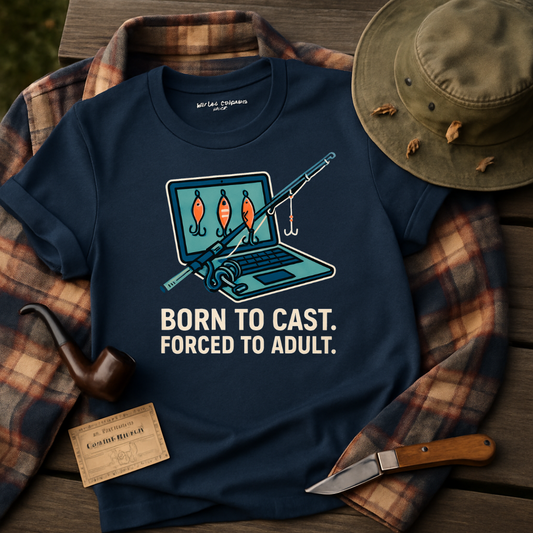 Born to Cast Forced to Adult Graphic Shirt product