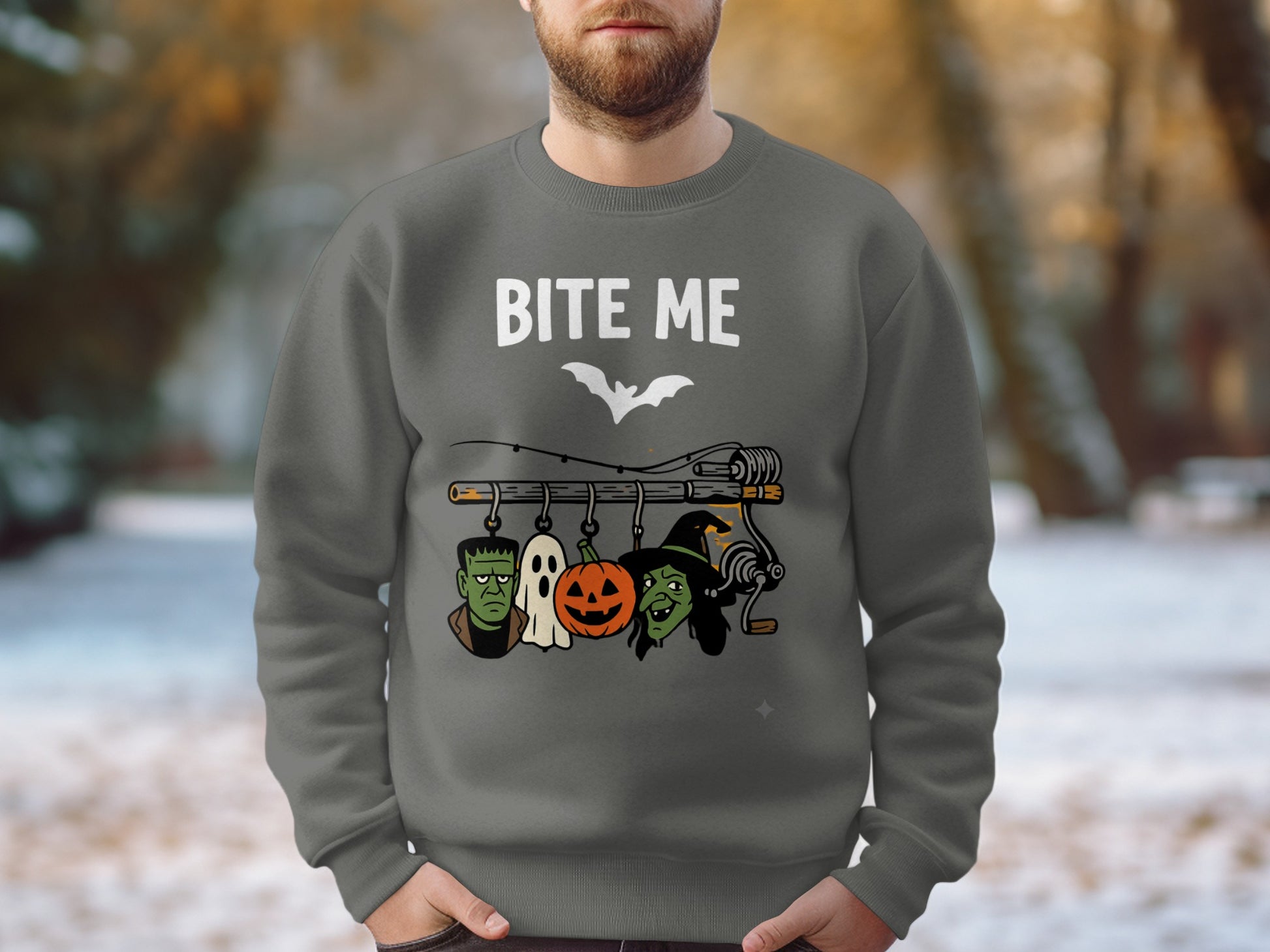 Bite Me Halloween Characters Sweatshirt product