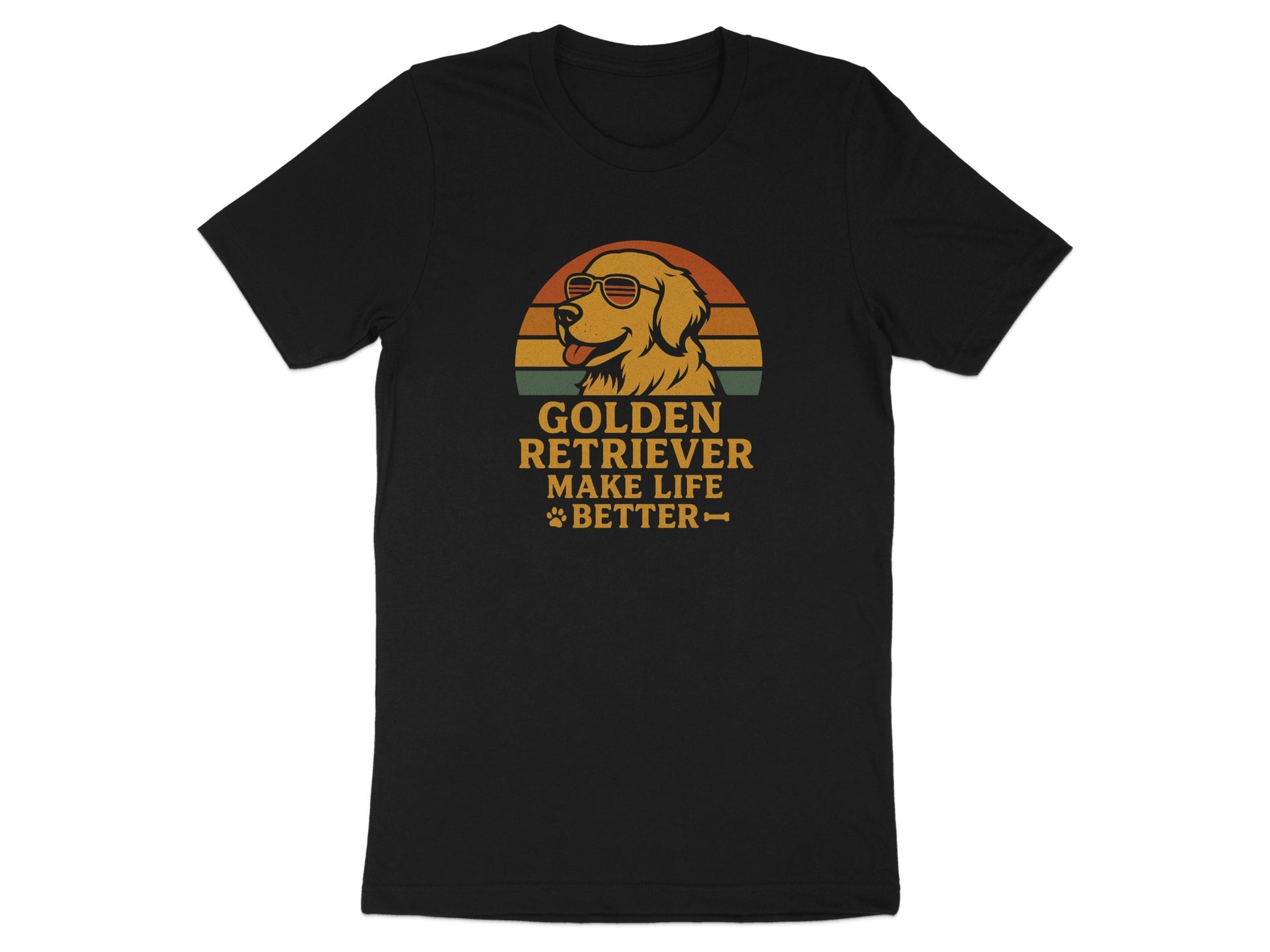 Golden Retriever Make Life Better Graphic T-Shirt