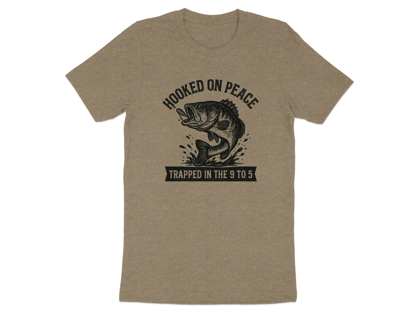 Hooked on Peace Trapped in the 9 to 5 T-shirt product type