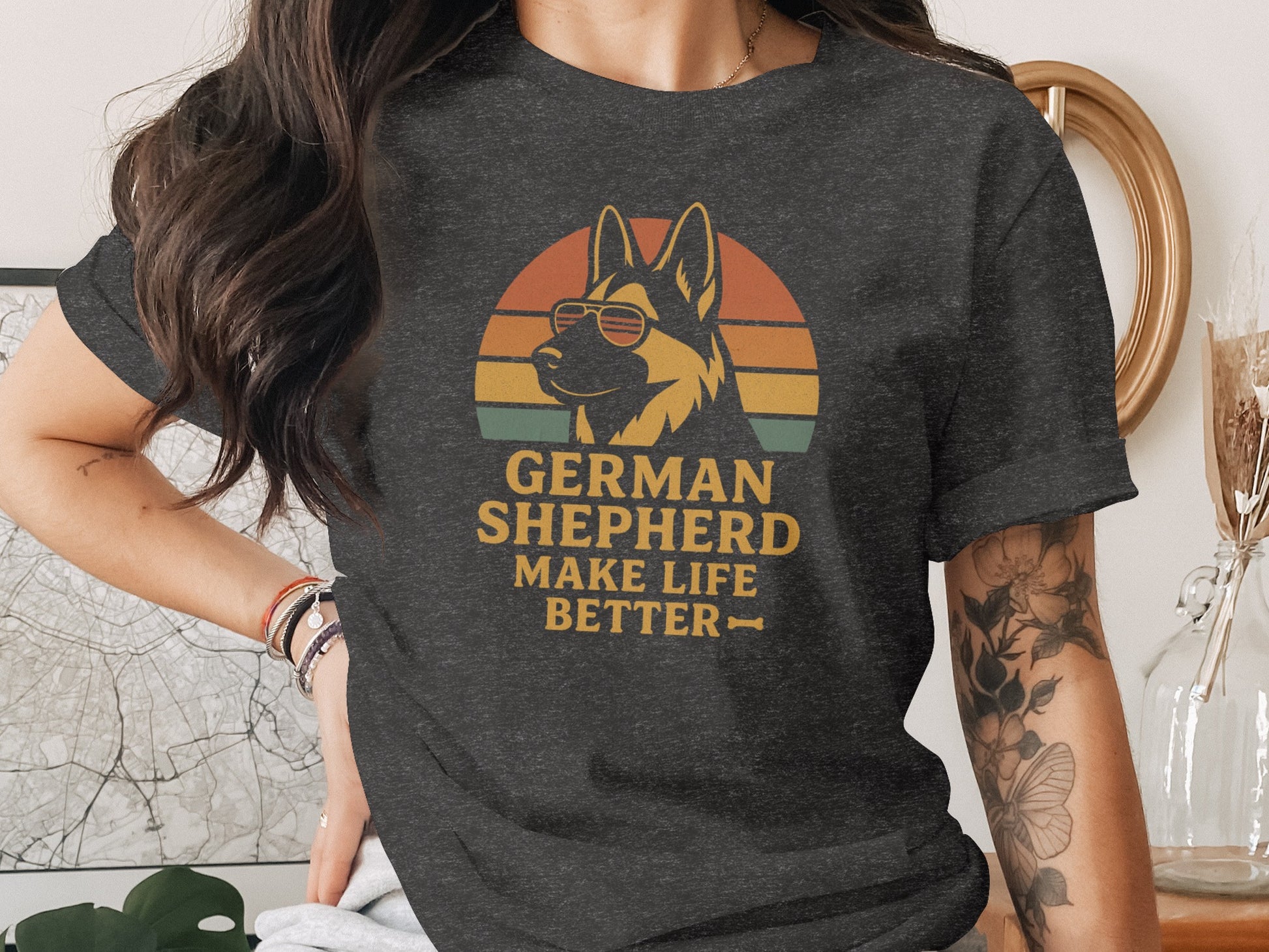 German Shepherd Make Life Better Graphic T-shirt
