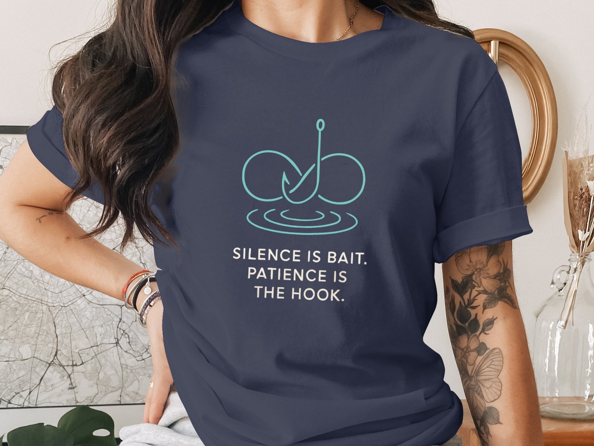 Patience is the Hook Inspiring Quote T-Shirt product