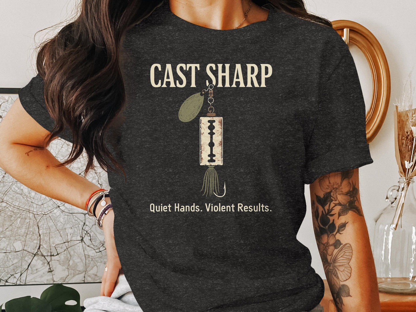 Cast Sharp Quiet Hands Violent Results T-shirt product