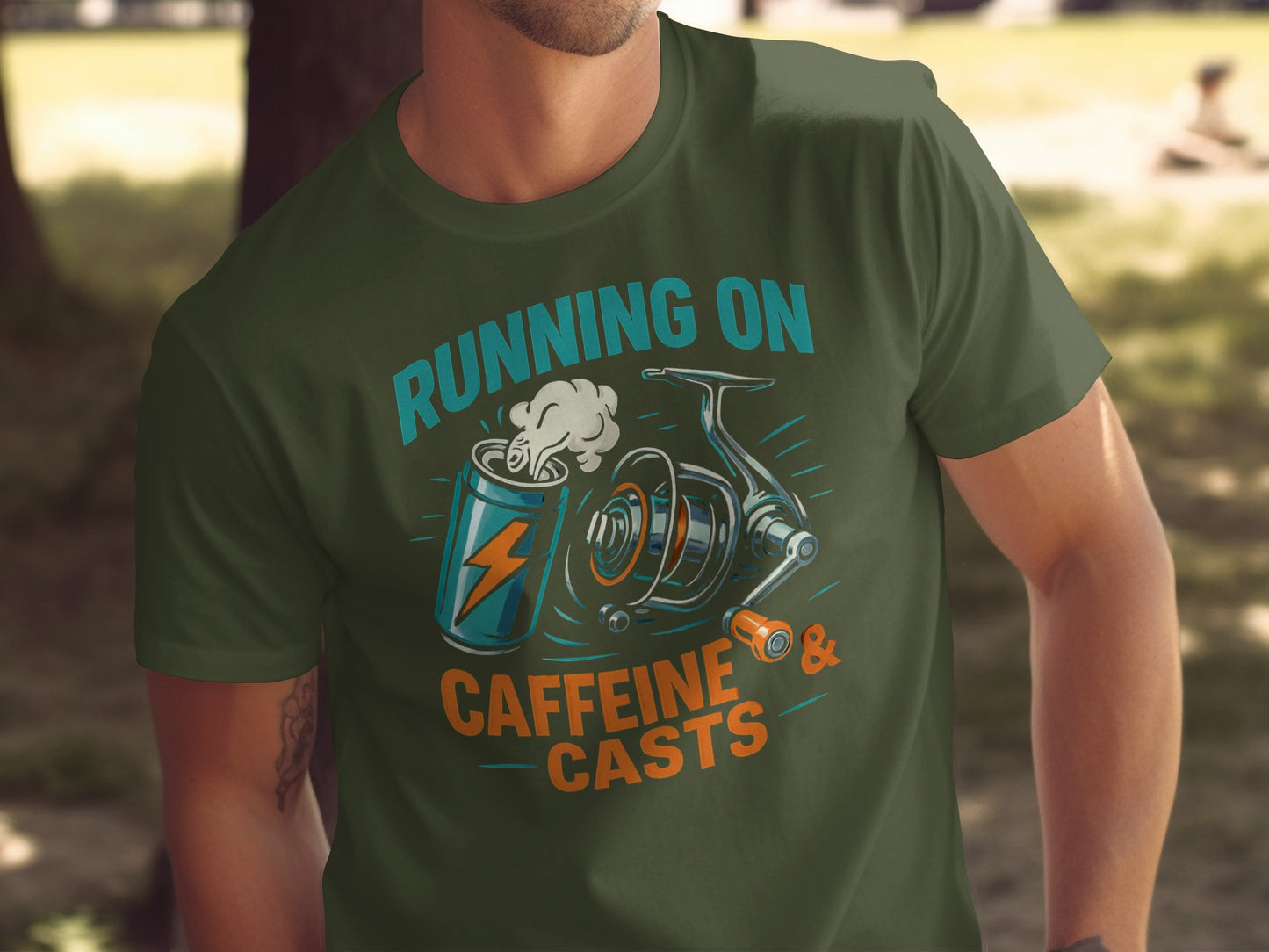 Running on Caffeine and Casts Graphic T-shirt product type