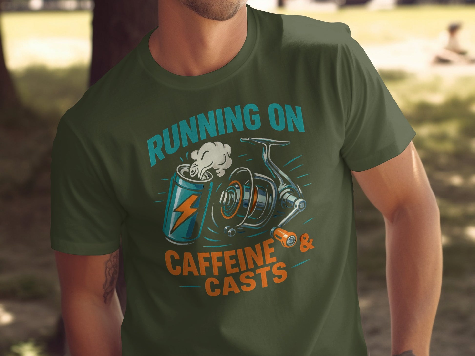 Running on Caffeine and Casts Graphic T-shirt product type