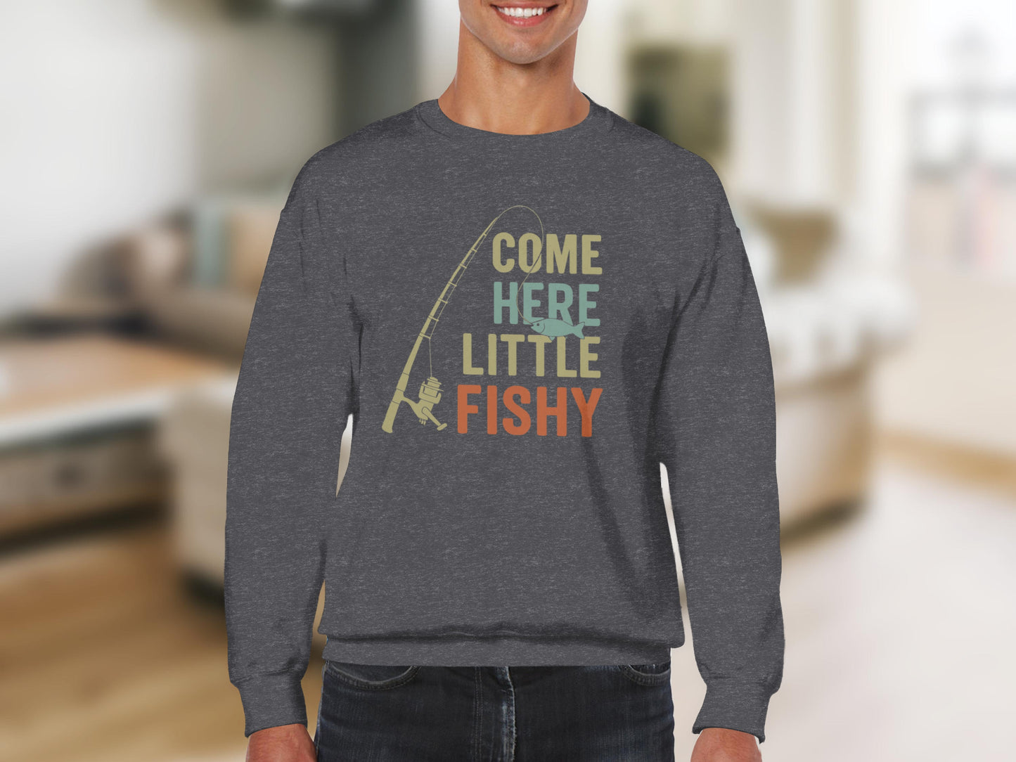 Come Here Little Fishy Graphic Sweatshirt product
