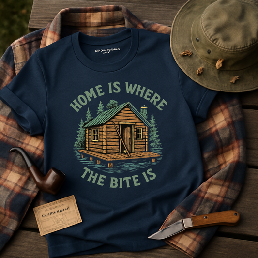 Home is where the bite is graphic shirt product