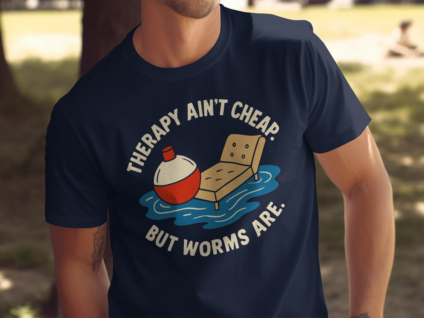 Therapy Ain't Cheap But Worms Are T-shirt product