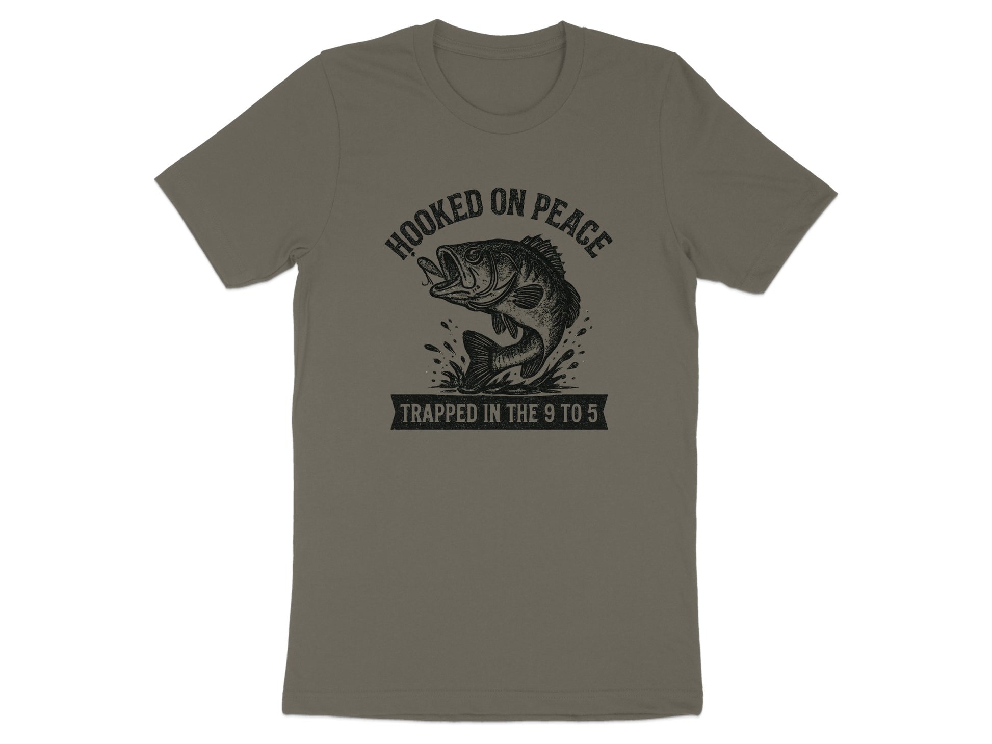 Hooked on Peace Trapped in the 9 to 5 T-shirt product