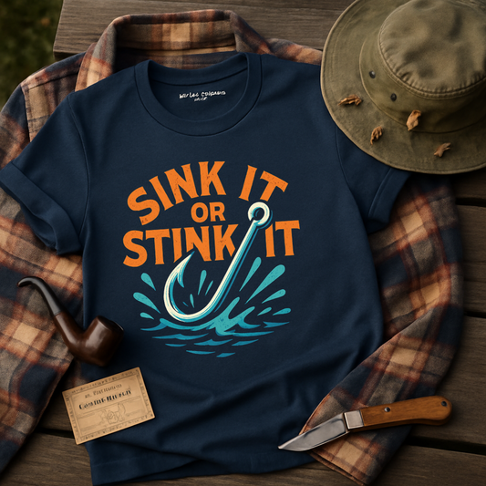 Sink It Or Stink It Fish Hook Design Shirt product