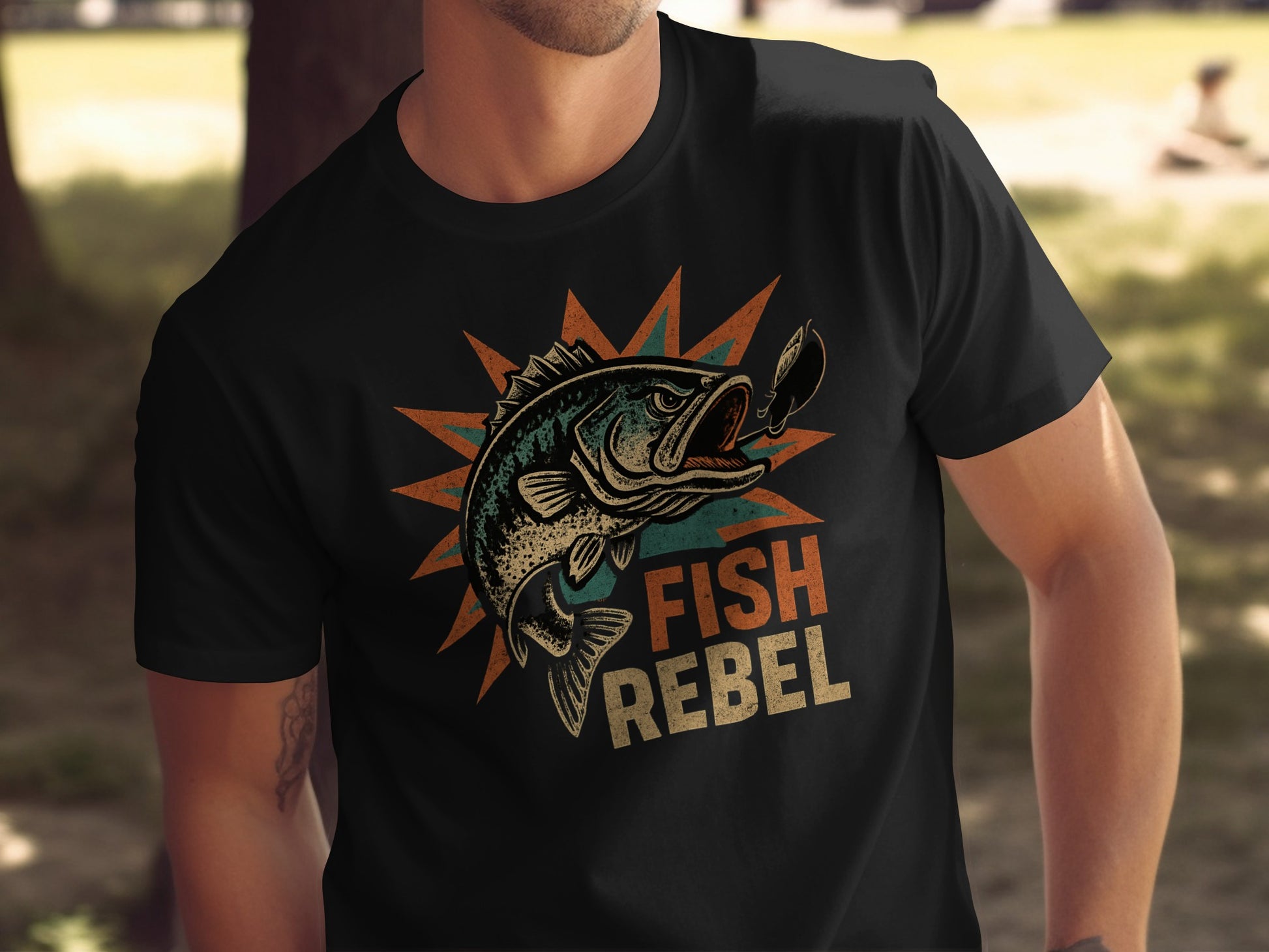 Fish Rebel Graphic Printed T-Shirt product type