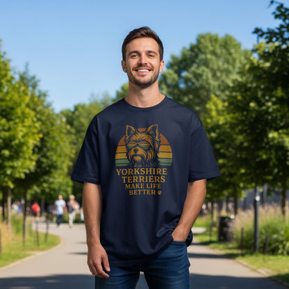Yorkshire Terriers Make Life Better Graphic T-Shirt