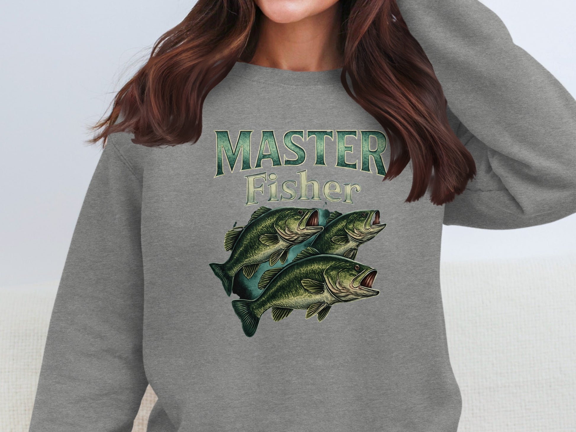 Master Fisher Graphic Bass Fishing Sweatshirt product