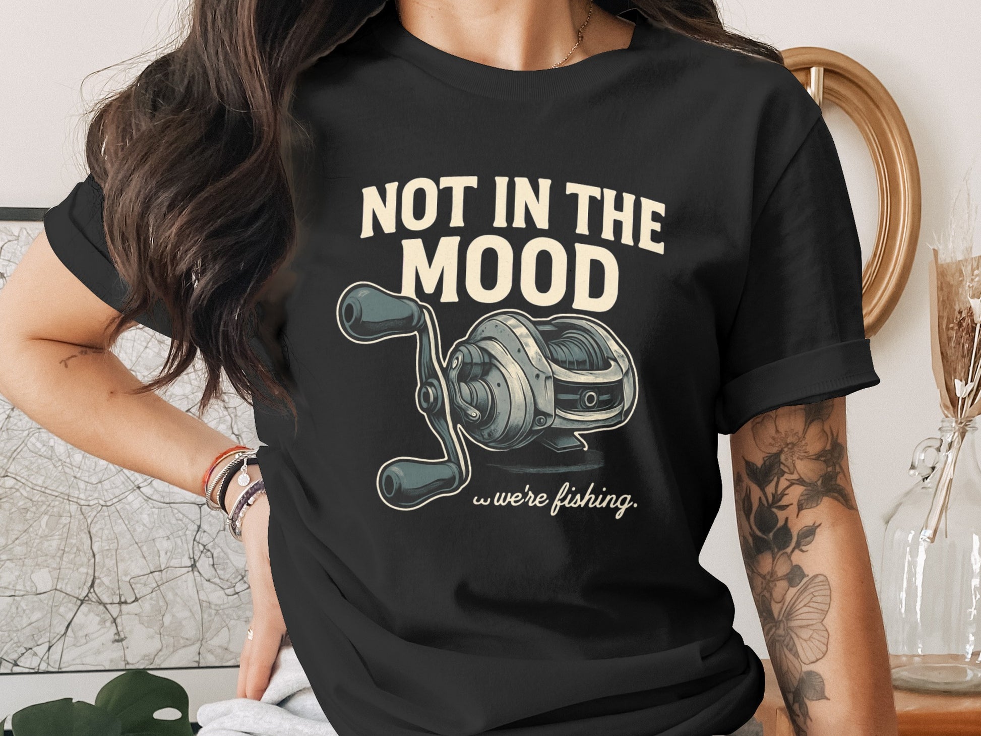 Not in the Mood We're Fishing Graphic T-shirt product