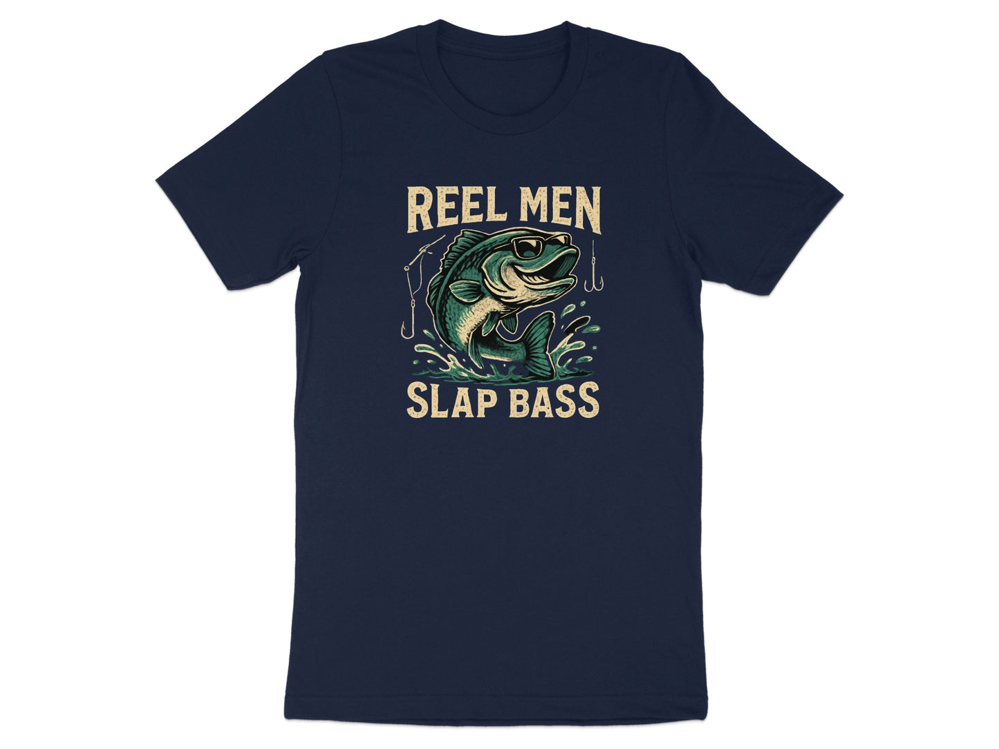 Reel Men Slap Bass Graphic Tee Shirt product